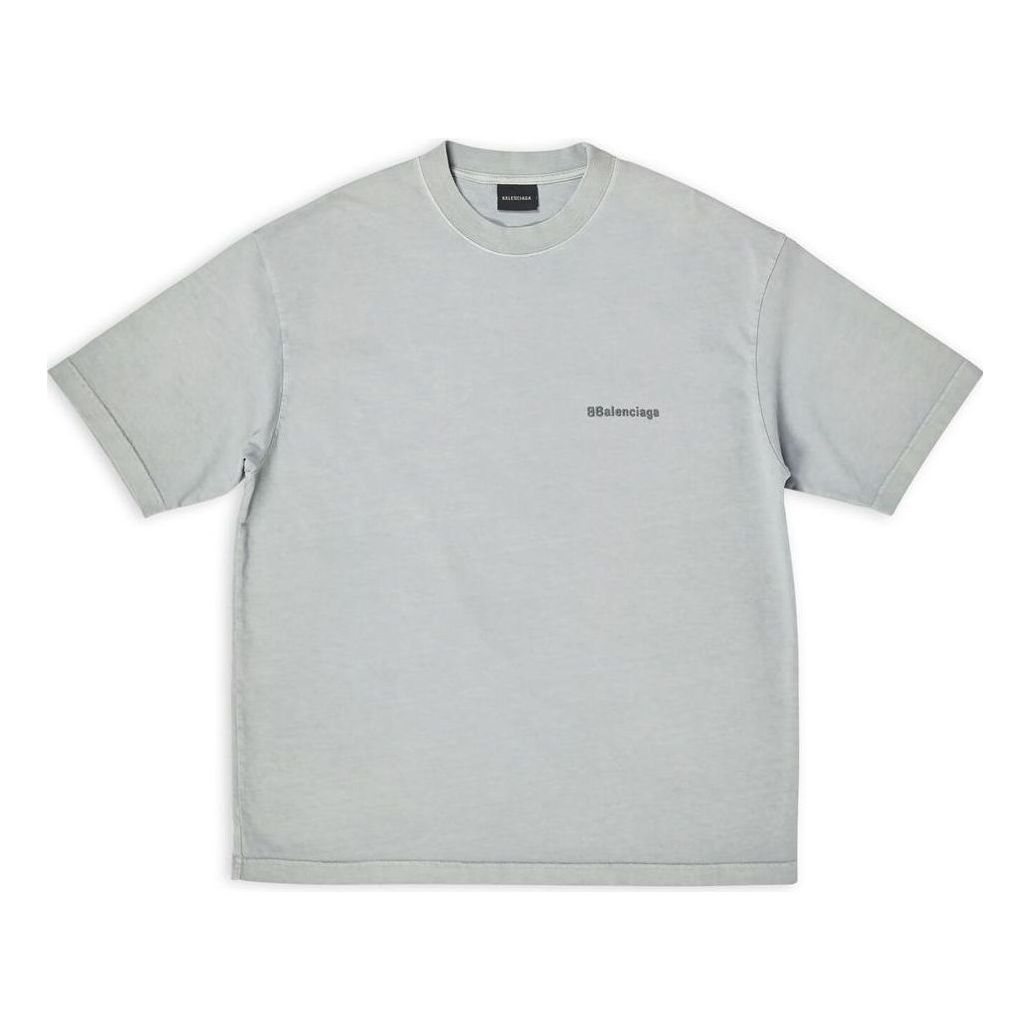 Balenciaga BB T-Shirt Medium Fit 'Grey' 612966TNVG79244