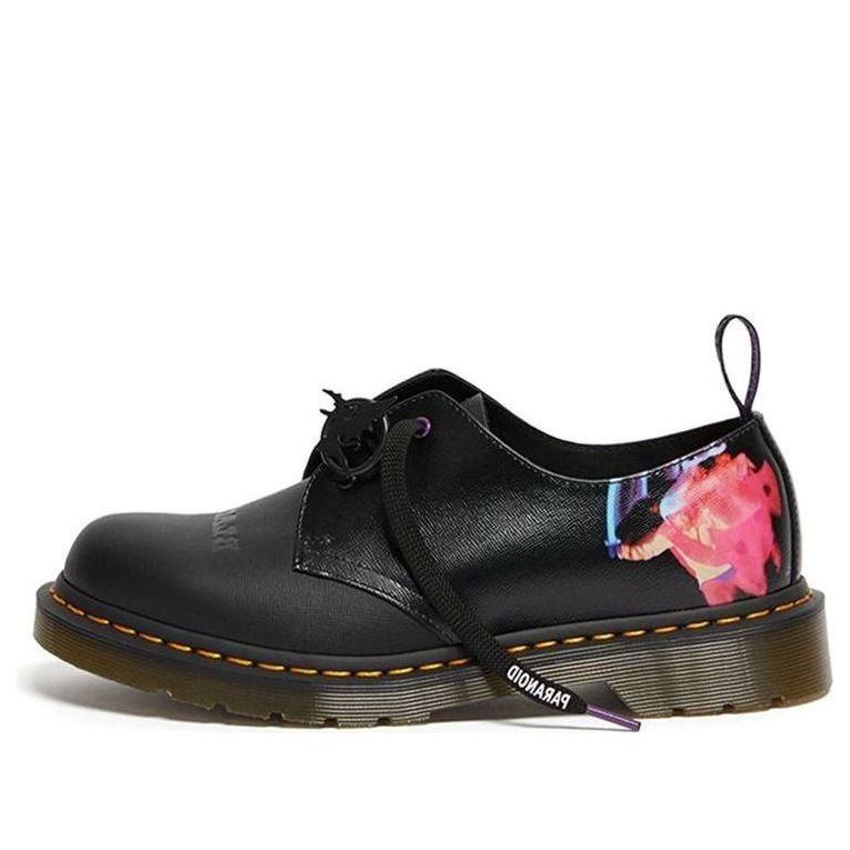 حذاء مارتن من الجلد بتصميم كلاسيكي من Black Sabbath x Dr. Martens Crossover 1461، أسود للجنسين، 26316001