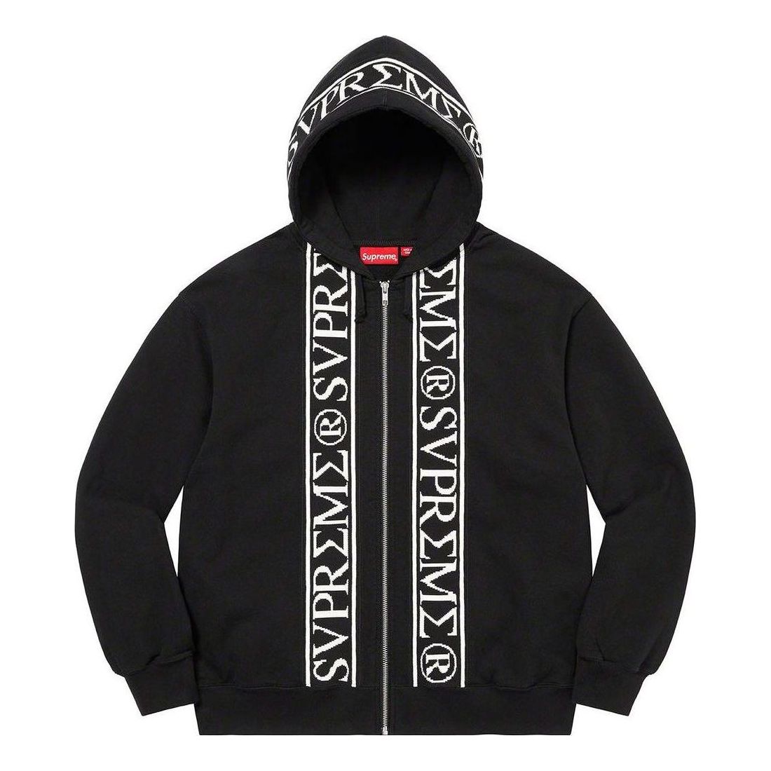 Supreme SS23 Week10 Roman Zip Up Hoodie 'Black' SUP-SS23-194