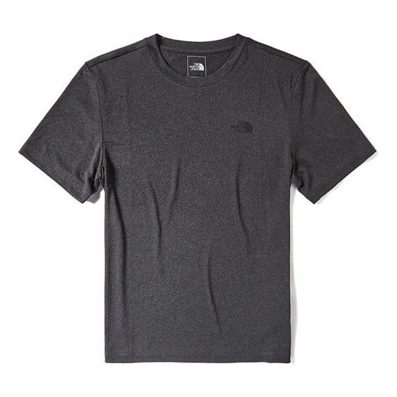 Men's THE NORTH FACE Quick Dry Outdoor hygroscopic Sweat-Wicking Short Sleeve Gray 46KX-DYZ