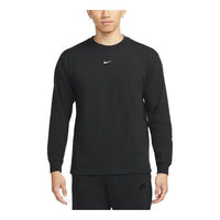 Men's Nike Solid Color Round Neck Long Sleeves Black T-Shirt DJ6175-010