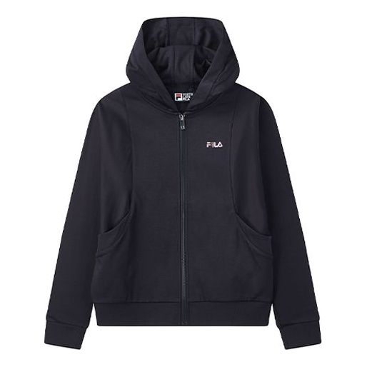 (WMNS) FILA Athleisure Casual Sports Knit Long Sleeves Tops Blue F11W028512F-NV