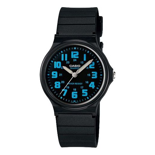 CASIO Waterproof Quartz Mens Black Analog MQ-71-2B
