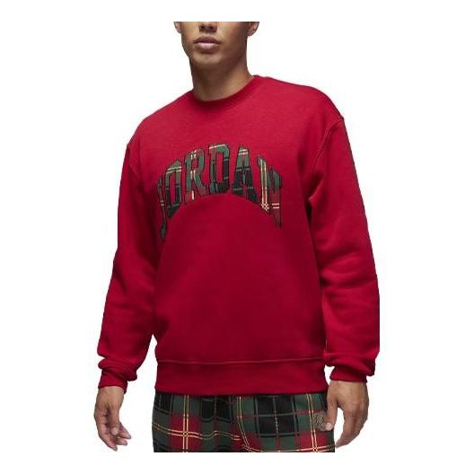 Air Jordan Essential Holiday Fleece Crew 'Red' DV1574-687
