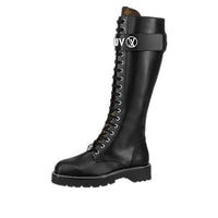 (WMNS) LOUIS VUITTON Territory Flat High Ranger Boots 'Black' 1A9H1K