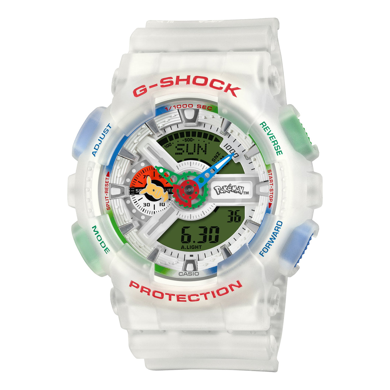 CASIO x Pokemon G-Shock Analog-Digital 'White' GA-110PKM-7A