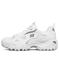 (WMNS) Skechers D Lites 2.0 Silver/White 88888397-WHT