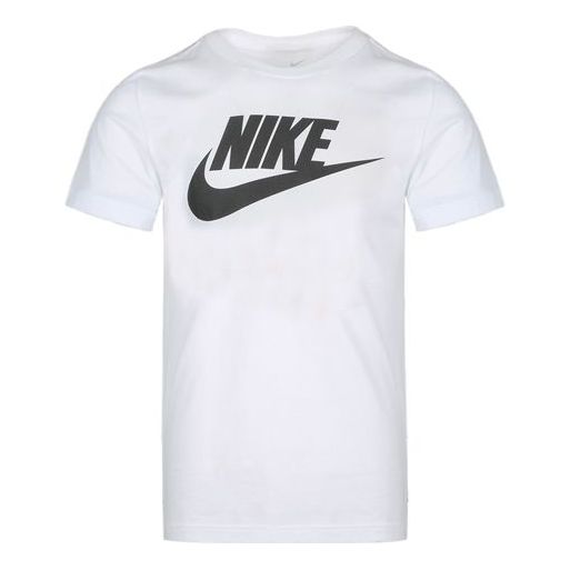 Nike Sportswear Alphabet Logo Printing Breathable Short Sleeve White BV0629-100