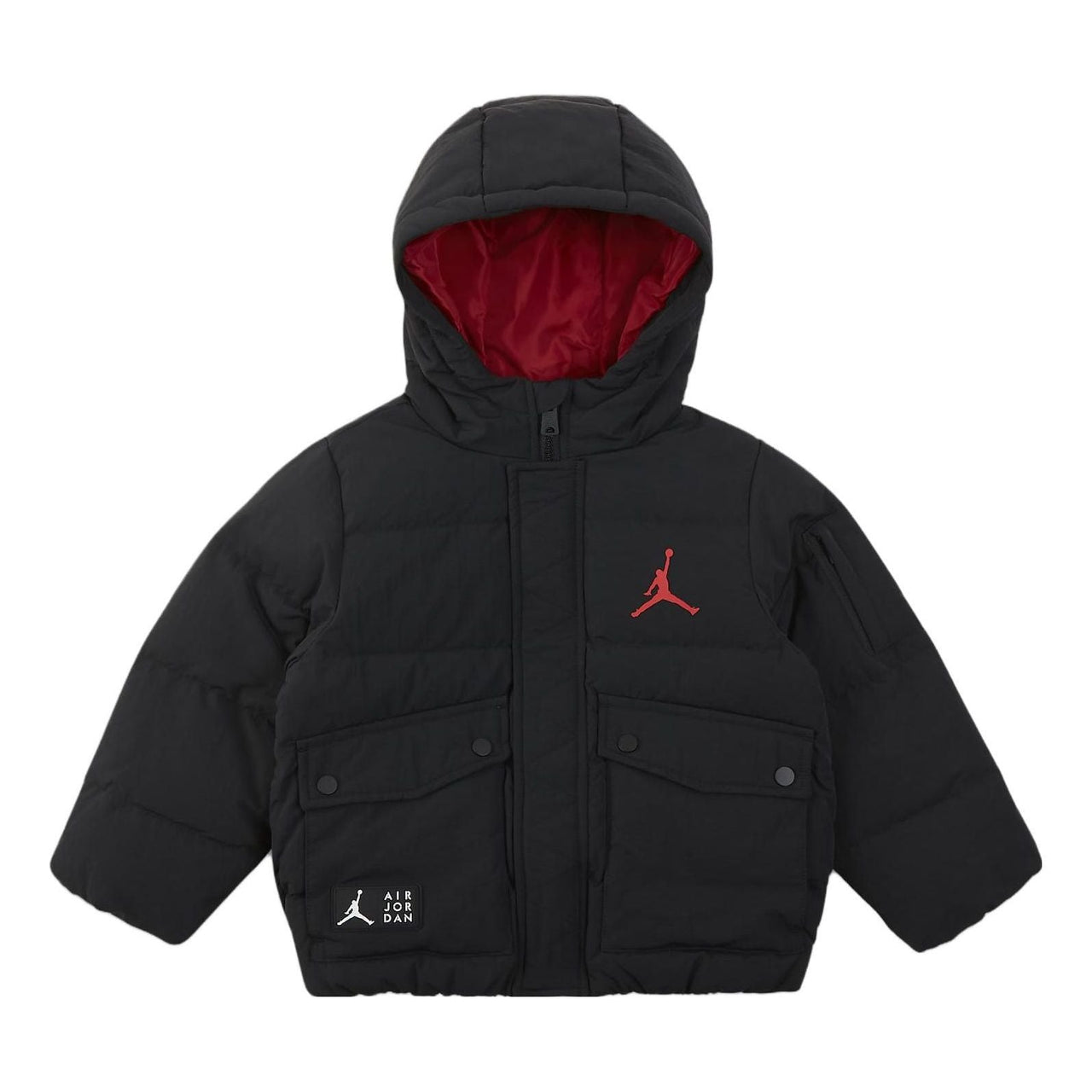 (PS) Air Jordan Air Puffer Jacket 'Black Red' FV2822-010