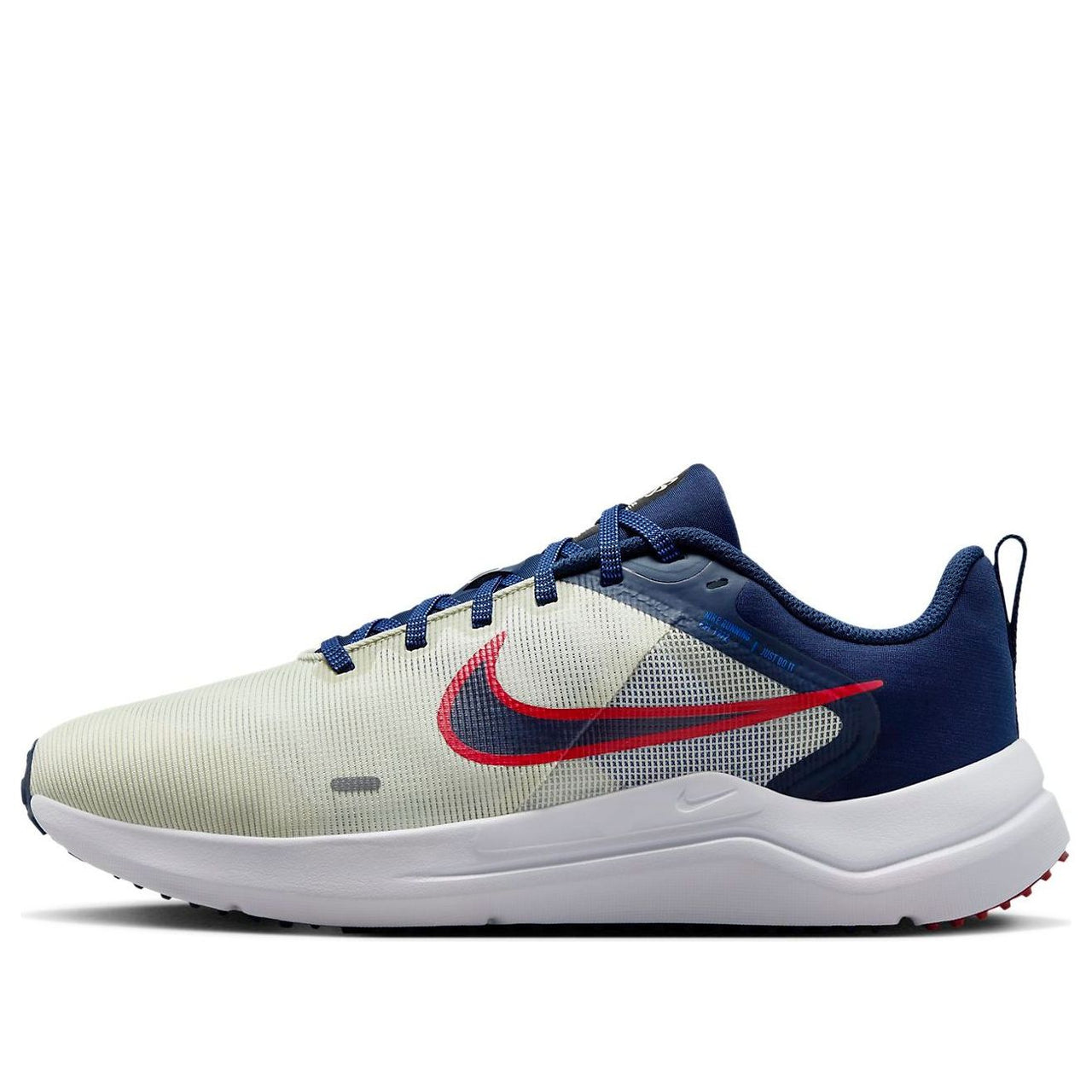 Nike Downshifter 12 Road Running Shoes 'White Red Midnight Navy' DD9293-012