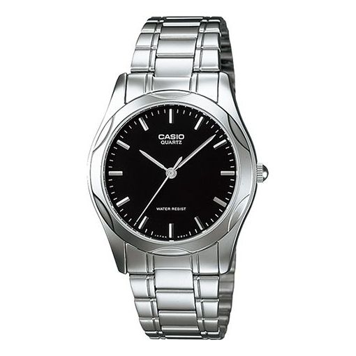 CASIO STANDARD Serieses Men's Black Quartz Waterproof Black Dial Mens Black Analog MTP-1275D-1A