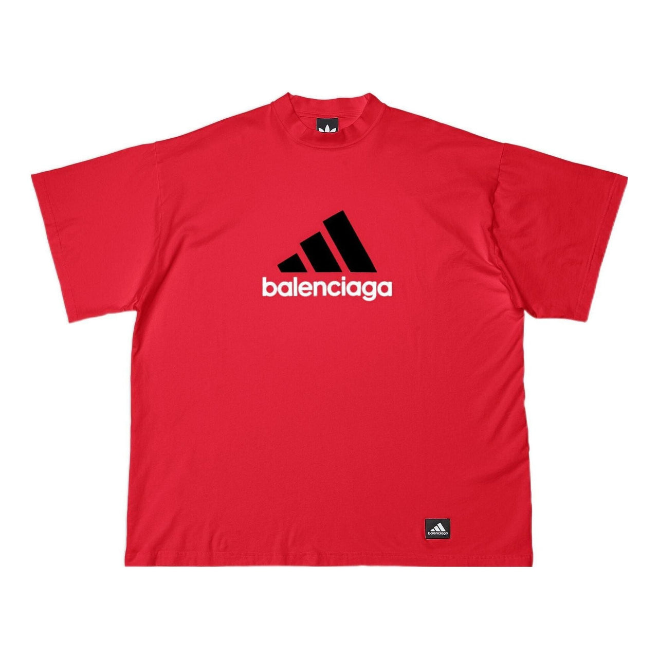 Balenciaga x adidas Oversized T-Shirt 'Red' 712398TNVA66278