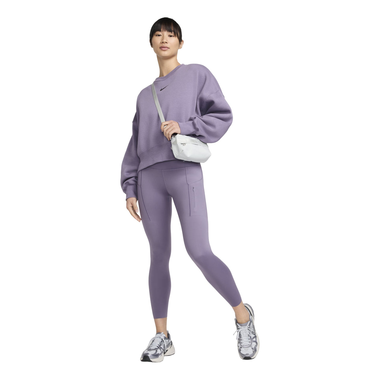 (WMNS) Nike Go Firm-Support High-Waisted 7/8 Leggings with Pockets Asia Sizing 'Purple' DQ5640-509