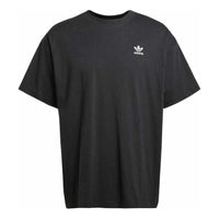adidas Camiseta Trifolio Essentials Oversized 'Black White' JD0349