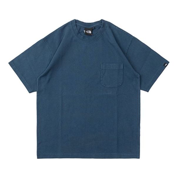 THE NORTH FACE Heavy Washed Pocket Short Sleeve Unisex Blue NT32009-BT