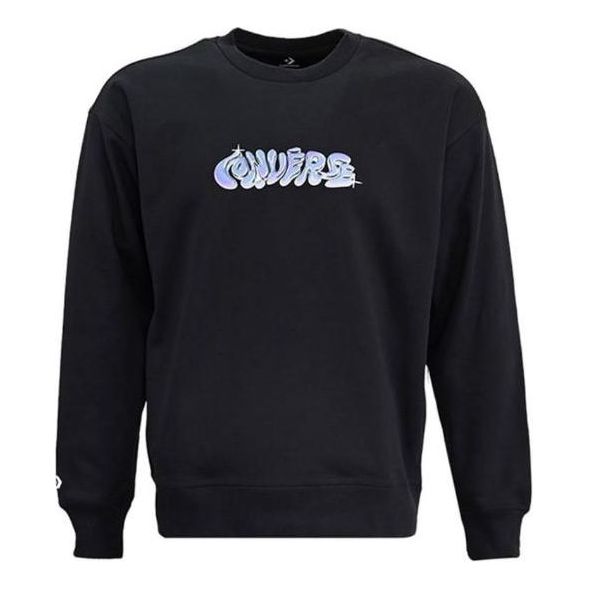 Converse Graffiti-Style Logo Sweater 'Black' 10024008-A03