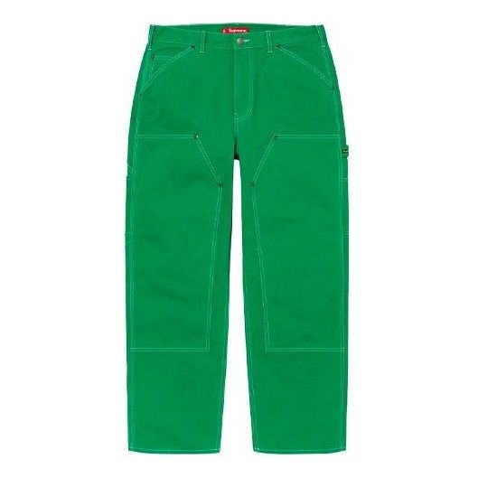 Supreme Double Knee Canvas Painter Pants 'Green' SUP-SS22-829