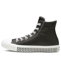 (WMNS) Converse Chuck Taylor All Star Mission-V Leather High Top Black White Wave Pattern Sole 'Black White' 564943C