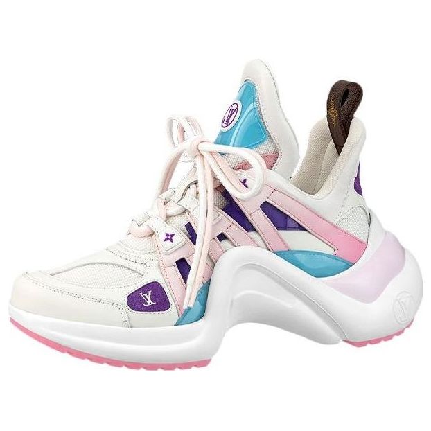(WMNS) حذاء رياضي Archlight 1.0 من LOUIS VUITTON باللونين الأبيض والأرجواني والوردي 1A9S78