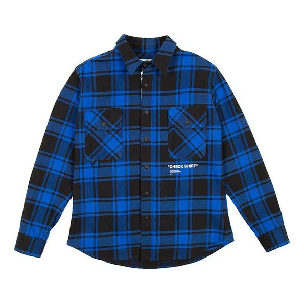 Off-White C/O Virgil Abloh Ow Quote Flannel Shirt OMGA060E18A270103001