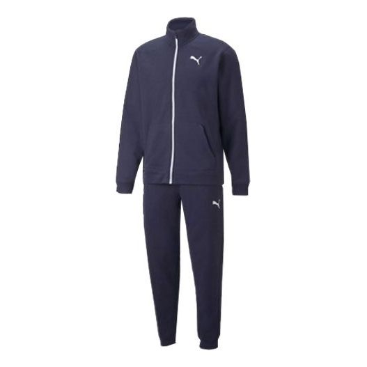 PUMA Casual Sports Stand Collar Jacket Suit Blue 521682-06