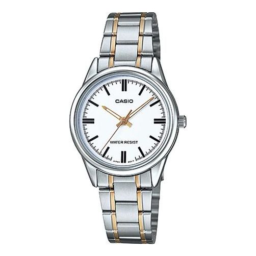 CASIO Female DRESS Japan / South Korea Fashion White Dial White Analog LTP-V005SG-7A