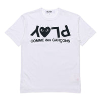 COMME des GARCONS PLAY Inverted Text T-Shirt 'White' AZ-T068-051-1