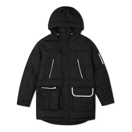 Converse Down Mid Length Jacket 'Black' 10019988-A01
