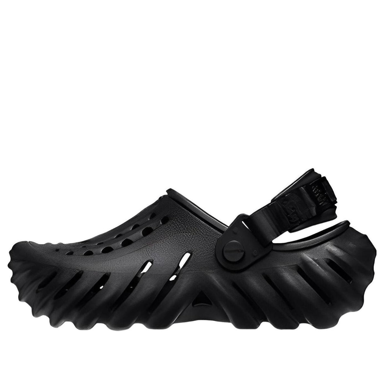 (GS) Crocs Echo Clog Sandals 'Black' 208190-001