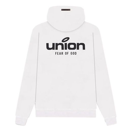 هودي فينتاج من Fear of God Essentials لخريف وشتاء 2021 x Union LA "أبيض" FOG-FW21-097
