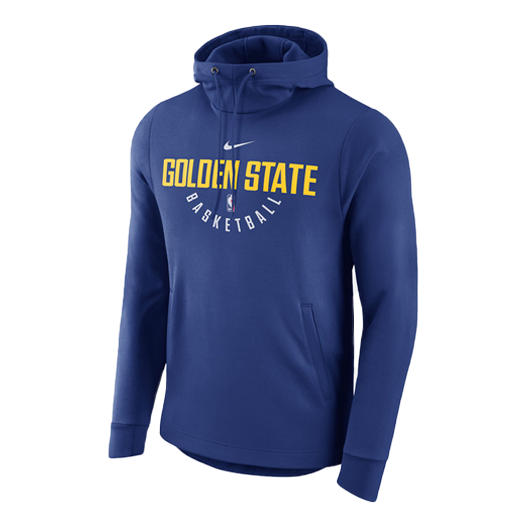 Nike Golden State Warriors Basketball Fleece Warm Hooded Pullover Sweater Men s Blue 877772-495