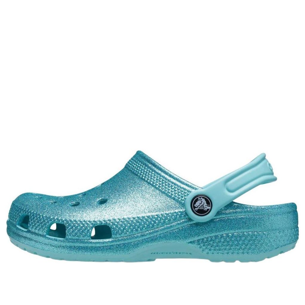(GS) Crocs Classic Glitter Clog 'Blue Teal' 206993-4SS