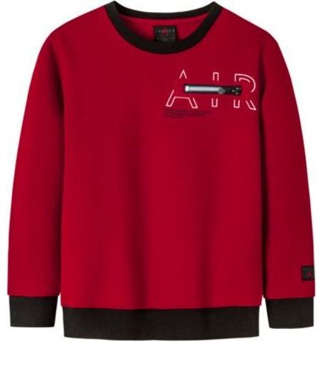 (PS) Air Jordan Jumpman Crewneck Jumper 'Red Black' JD2142037GS-001