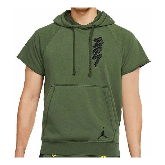 هودي Nike AS MJ ZION DF CUTOFF باللون الأخضر الكربوني DA9843-335