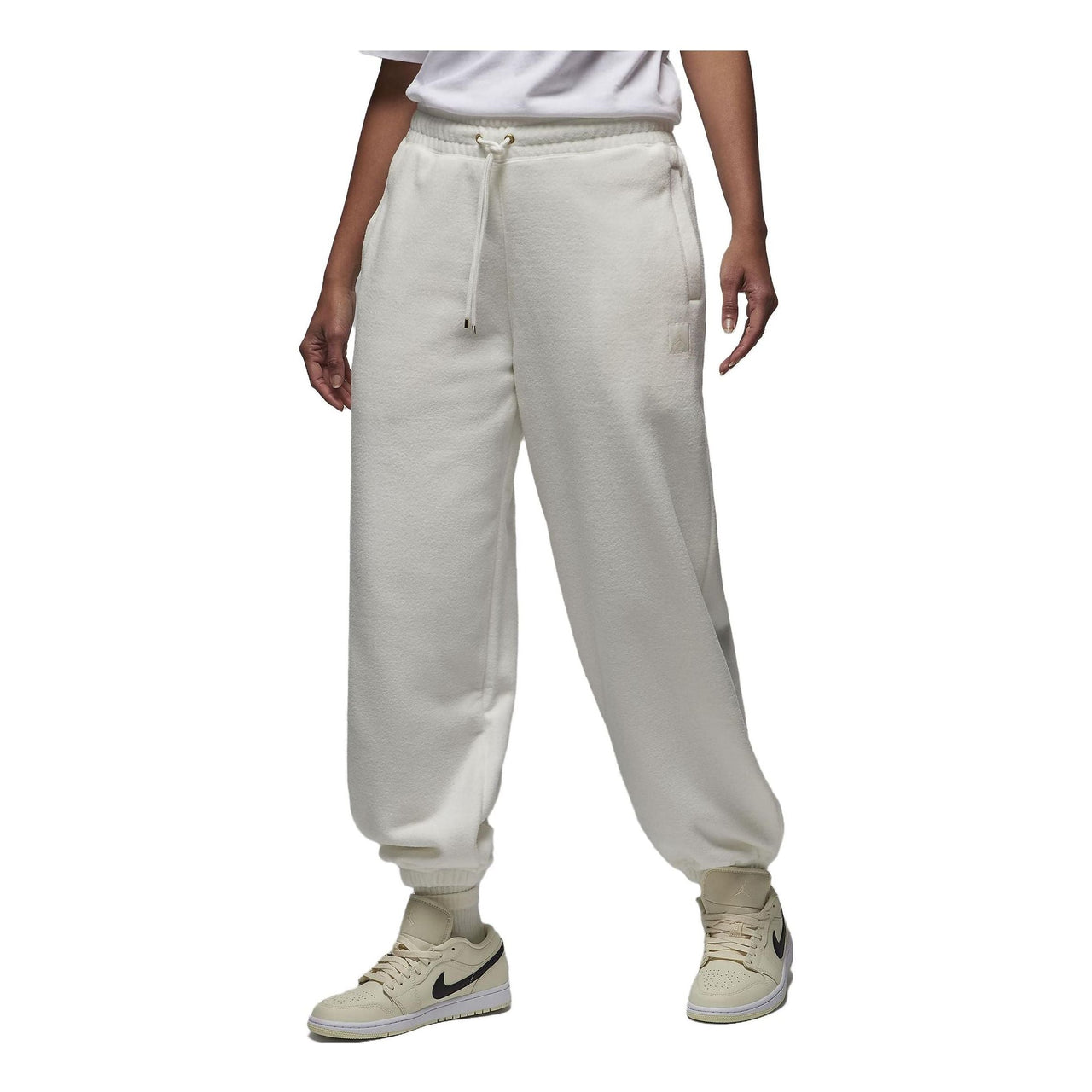 (WMNS) Air Jordan Flight Fleece Winterized Pants 'Sail' FD7234-133