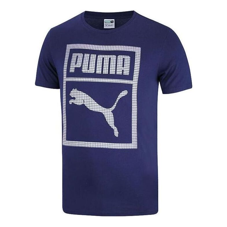 PUMA Logo Graphic T-Shirt 'Navy' 573927-55