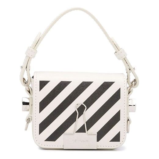 Off-White Diag Single-Shoulder Bag Mini White OWNA087F20LEA0040110
