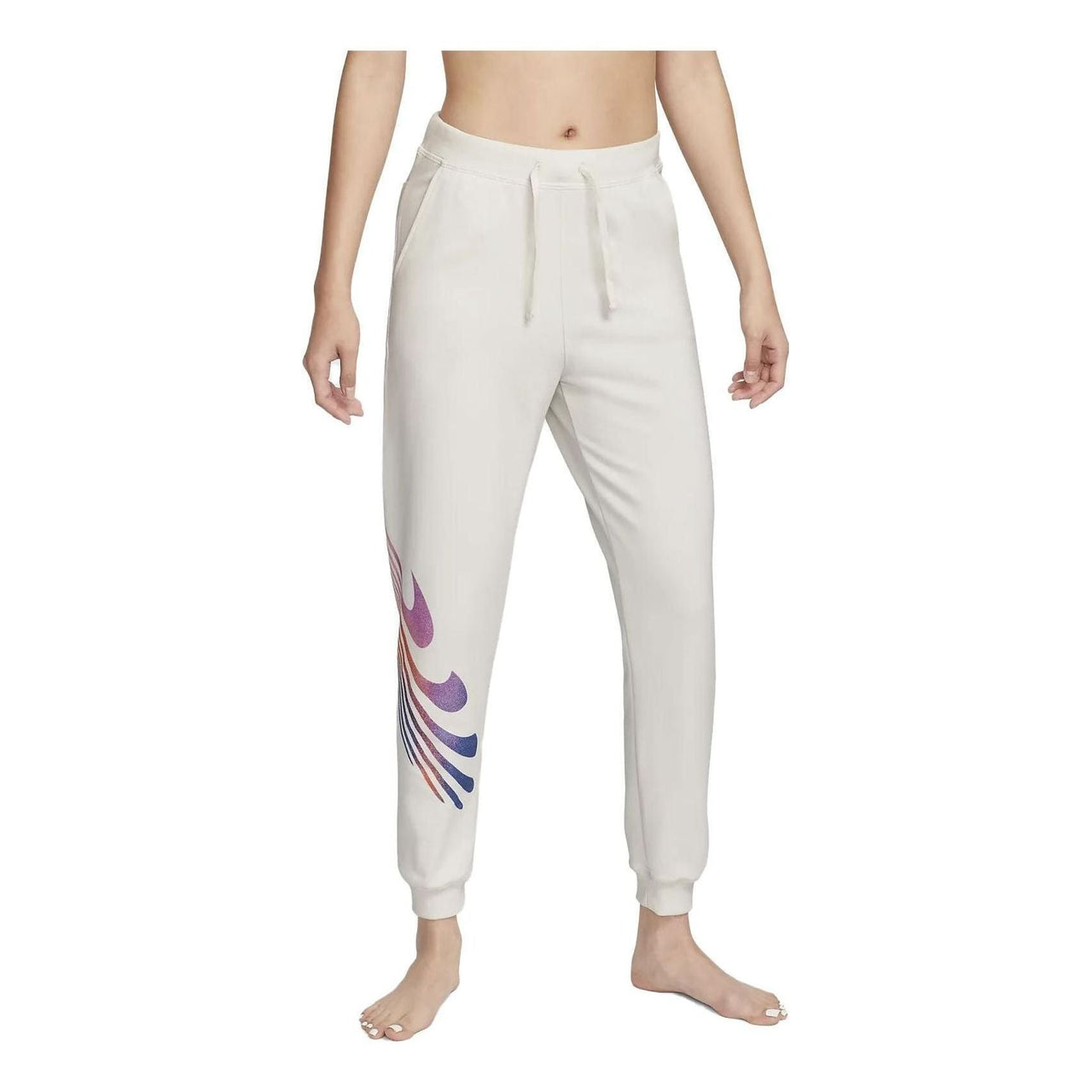 (WMNS) Nike Yoga Luxe A.I.R. 7/8 High-Rise Sweatpants 'Beige' DM7022-030