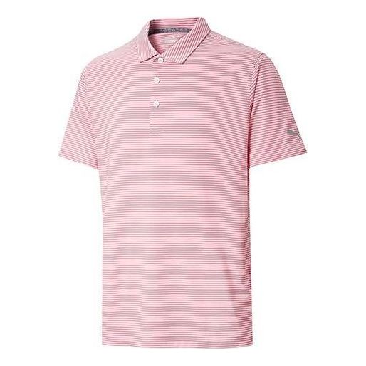 PUMA Caddie Stripe Polo Shirt 'Pink White' 595115-10