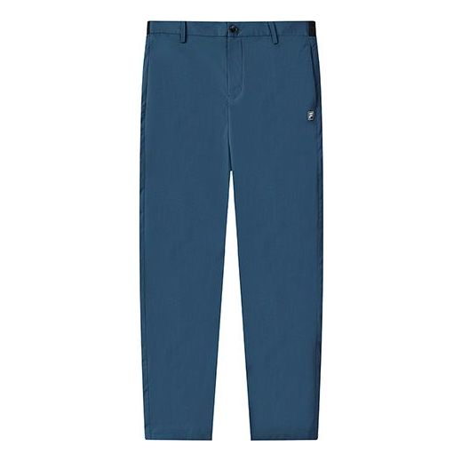 FILA Single Color Straight Casual Sport Long Trousers Men's GreyBlue F11M132854F-BU