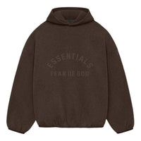 Fear of God Essentials Nylon Fleece Hoodie 'Heather Wood' 202SU244312F