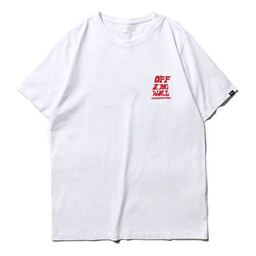 Vans Men's Artist Printed Round Neck Tee White VN0A4RAQWHT