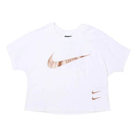 (WMNS) Nike Sportswear Swoosh Logo Short Sleeve 'White' CW4321-100