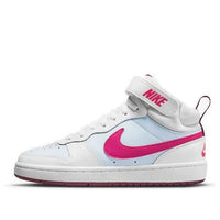 (GS) Nike Court Borough Mid 2 'White Sangria Pink Prime' CD7782-006