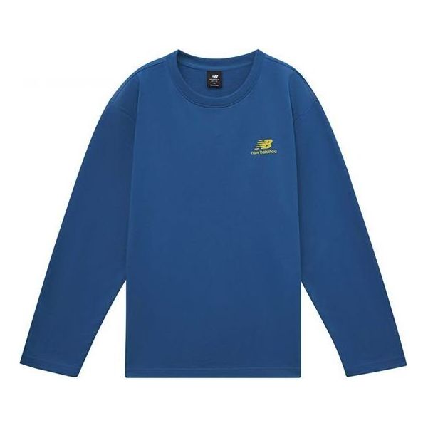 New Balance Logo Print Top 'Blue Orange' AMT11335-BMT