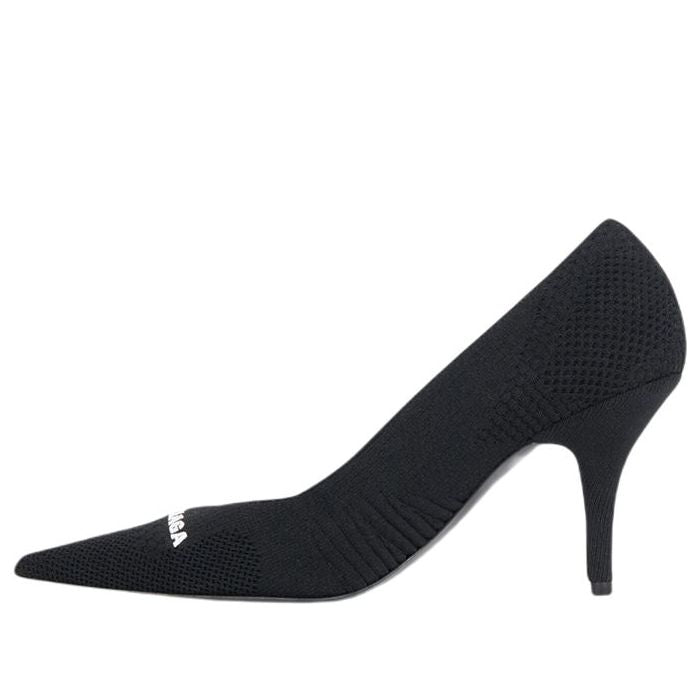 (WMNS) Balenciaga Knife 2.0 80mm Pump 'Black and White Textured Recycled Knit' 671123W2CW11090
