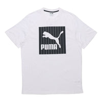 PUMA Logo Round Neck Short Sleeve White 579871-02