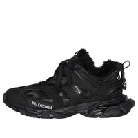 (WMNS) Balenciaga Track Sneakers 'Fake Fur Black' 668555W3CQ11000