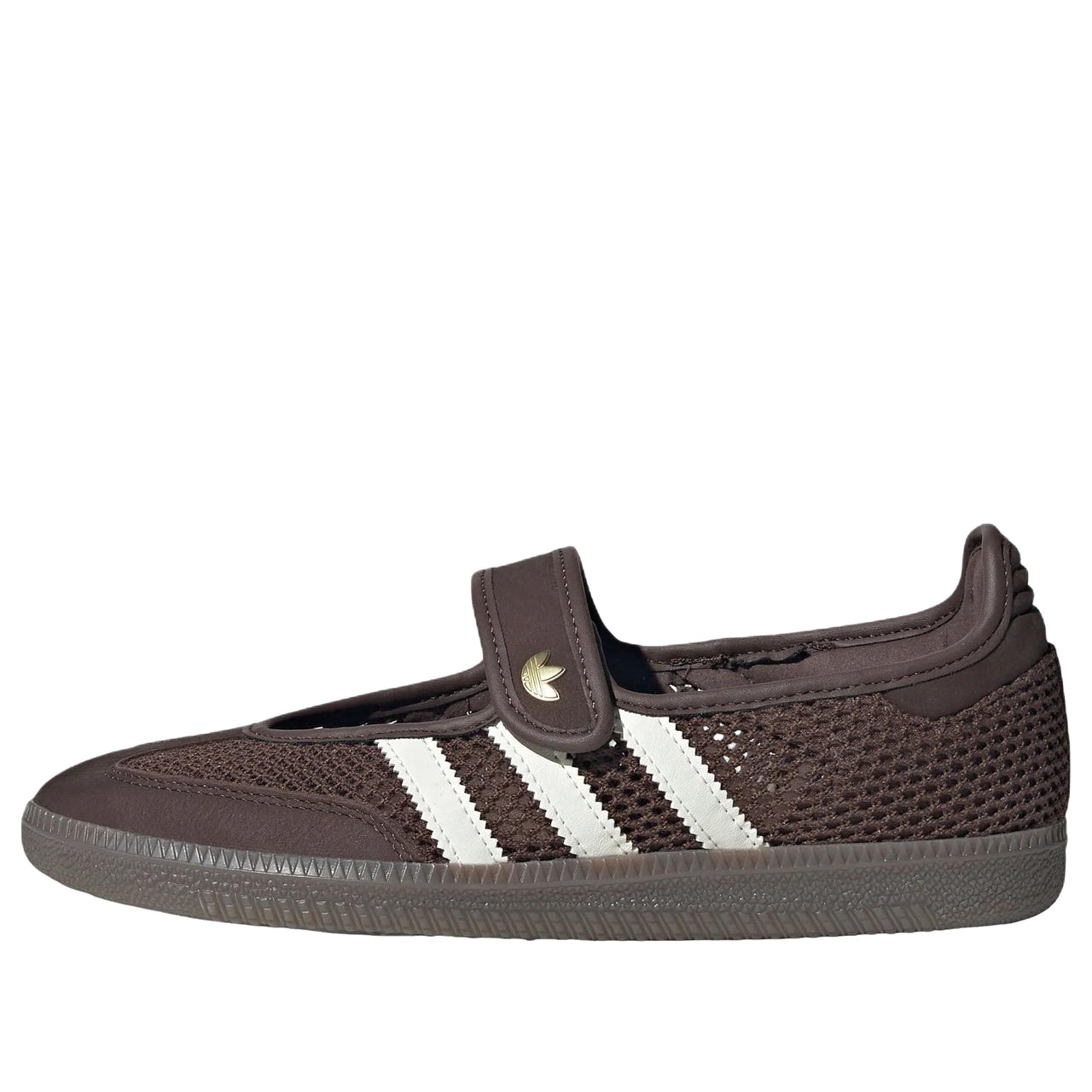 (WMNS) adidas Samba Jane 'Brown Off White Gold Metallic' LA6829