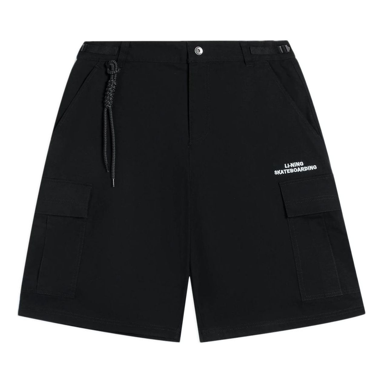 Li-Ning Skateboarding Embroidery Logo Shorts 'Black' AKSS837-3